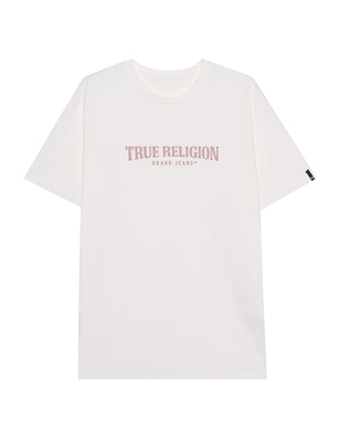 TRUE RELIGION Logo Print Direct Dye Off-White