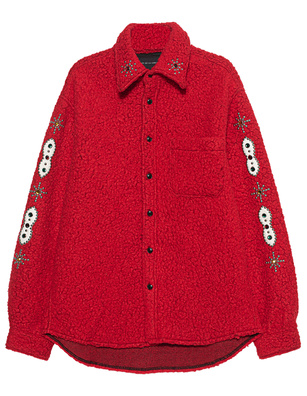 Coût de la Liberté Tommy Wool Oversize Bright Red