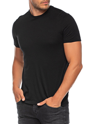 Majestic Filatures  Crew Cotton Cashmere Black
