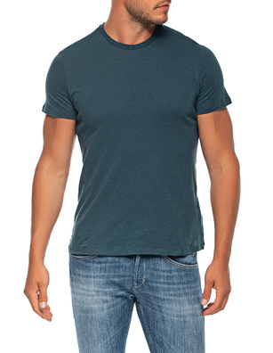 Majestic Filatures  Crew Cotton Cashmere Petrol