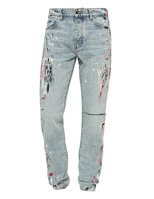 Amiri Straight Fit Painter Washed Out Blue