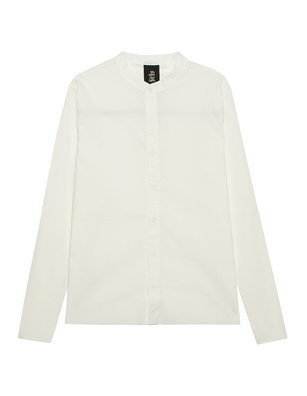 THOM KROM Stand Up Collar Off White