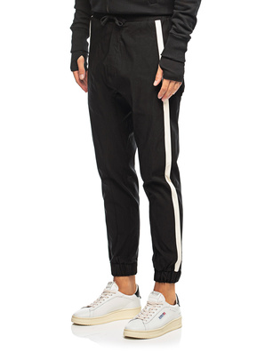 THOM KROM White Stripe Jogger Black