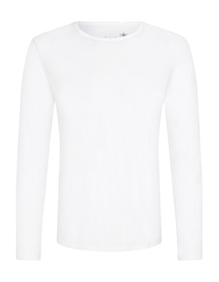 JUVIA Cotton Crew White