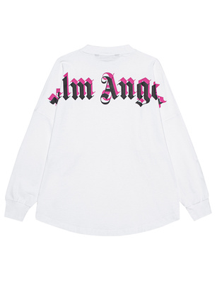 Palm Angels Over Doubled Logo White