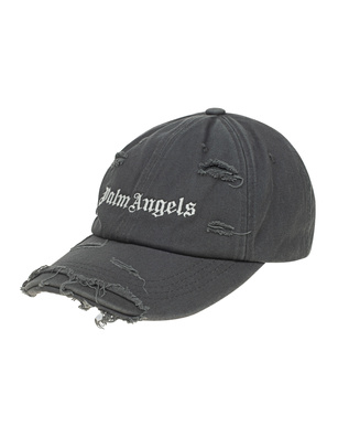 Palm Angels Ripped Logo Anthracite