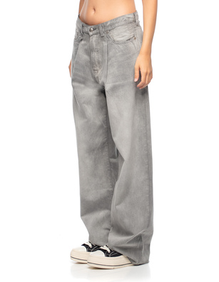 R13 Damon Pleated Wide Leg Grey