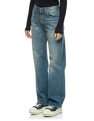 R13 Alice Slim Straight Leg Blue