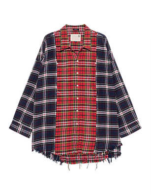 R13 Combo Checked Navy Red