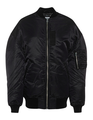 R13 Zip Out Down Bomber Black