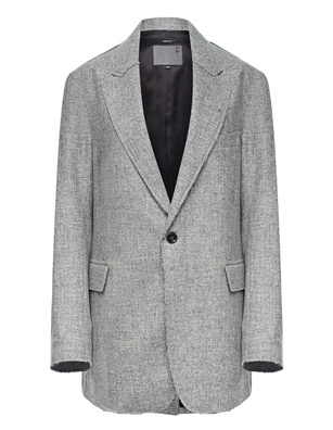 R13 Raw Cut Ragged Heather Grey