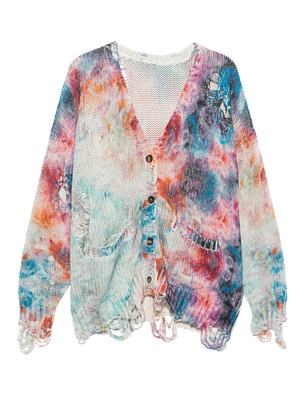R13 Printed Tie Dye Jumbo Mulitcolor