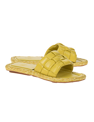 ASH Tilda Nappa Fouldard Lemon