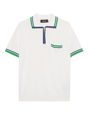 DSQUARED2 Sporty Polo Off White