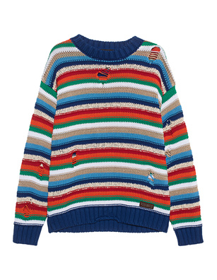 DSQUARED2 Striped Destroyed Multicolor