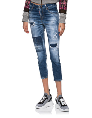 DSQUARED2 Cool Girl Cropped Jean Blue