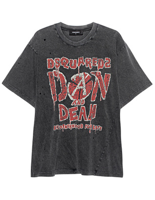 DSQUARED2 D And D Iron Tee Grey
