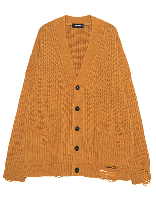 DSQUARED2 Loose Destroyed Knit Mustard 
