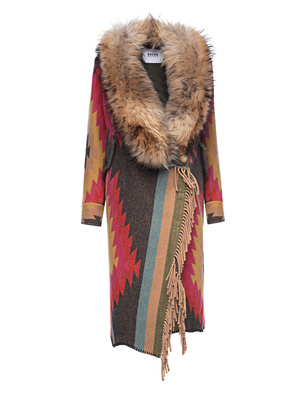 BAZAR DELUXE Fur Ikat Multicolor