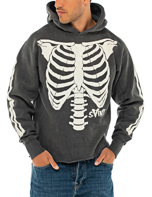 SAINT MICHAEL Bones Washed Black