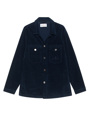 ACE DENIM Corduroy Trucker Navy