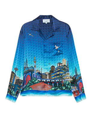CASABLANCA Cuban Collar Long Sleeve Multicolor
