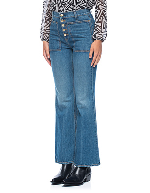 ULLA JOHNSON The Lou Jean Danube Medium Indigo Wash