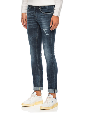 Dondup George Skinny Fit Destroyed Blue