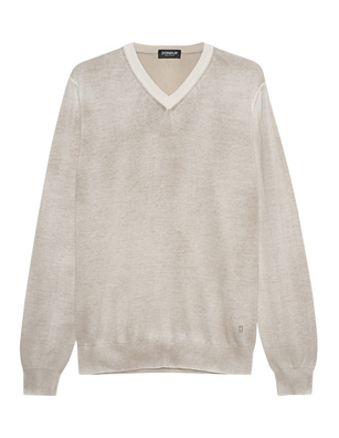 Dondup Cotton V Neck Sand