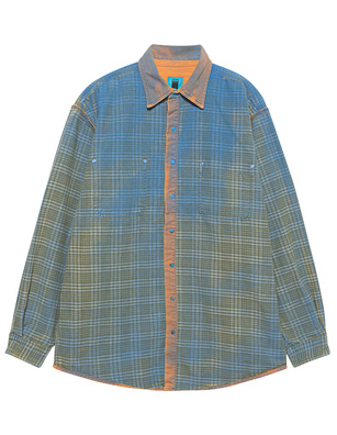 NOTSONORMAL Double Flannel Checked Palsk Green