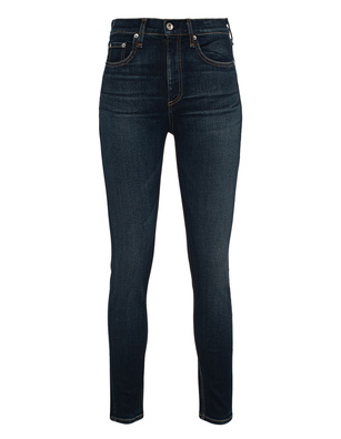 RAG&amp;BONE High Rise Ankle Skinny Dark Blue 