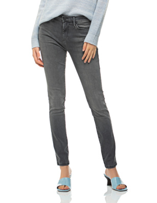 TRUE RELIGION Halle Highrise Washed Out Black