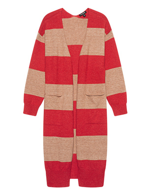 TRUE RELIGION Block Stripes Long Red Beige