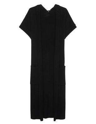 TRUE RELIGION Long Collarless Black