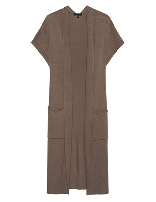 TRUE RELIGION Long Collarless Brown