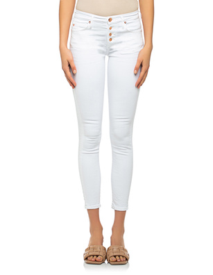 TRUE RELIGION Halle Button Fly White