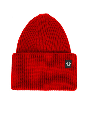 TRUE RELIGION Beanie Solid Tomato Red