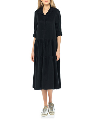 TRUE RELIGION Ruffles Tencel Black