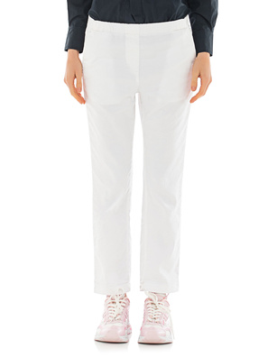 TRUE RELIGION Linen Cotton Elastic Waist White