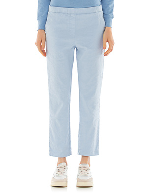 TRUE RELIGION Linen Cotton Elastic Waist Heather Blue