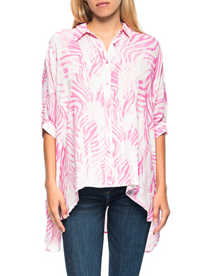 TRUE RELIGION Oversize Zebra Cyclamen Pink