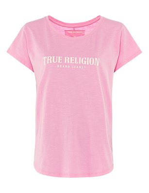 TRUE RELIGION Crew Boxy Cyclamen