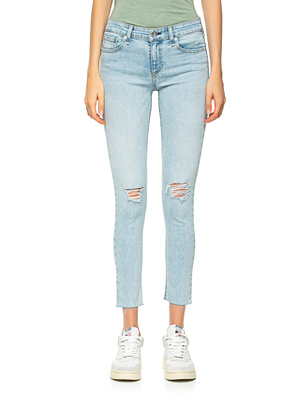 RAG&amp;BONE Cate Mid Rise Ankle Skinny Light Blue