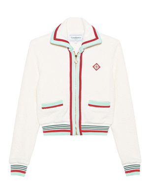 CASABLANCA Cashmere Terry Track Off White