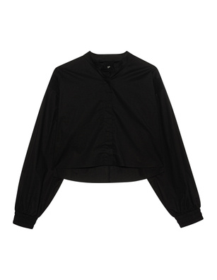 THOM KROM Cropped Oversize Black