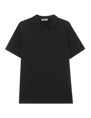 CROSSLEY Cotton Polo Black