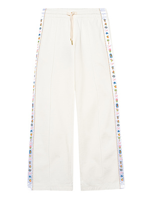 CASABLANCA Satin Embroidered Off White
