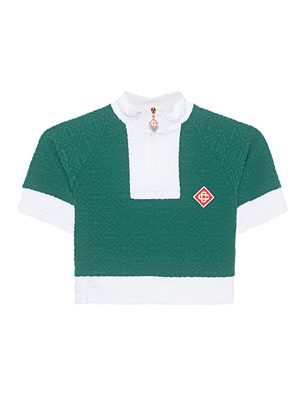 CASABLANCA Monogram 3D Jersey Textured Green