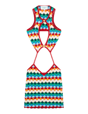 CASABLANCA Shell Crochet Rainbow Multicolor