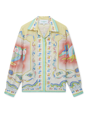 CASABLANCA CUBAN COLLAR SILK Multicolor